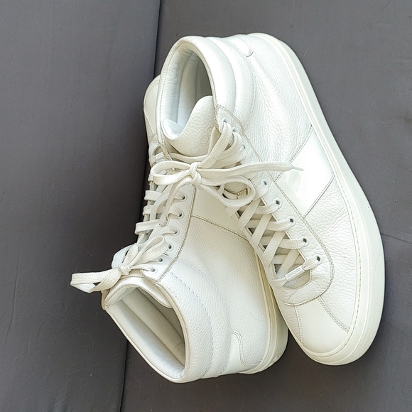 Jimmy Choo Other - JIMMY CHOO Belgravia White out high tops hightops 46 12 12.5 US